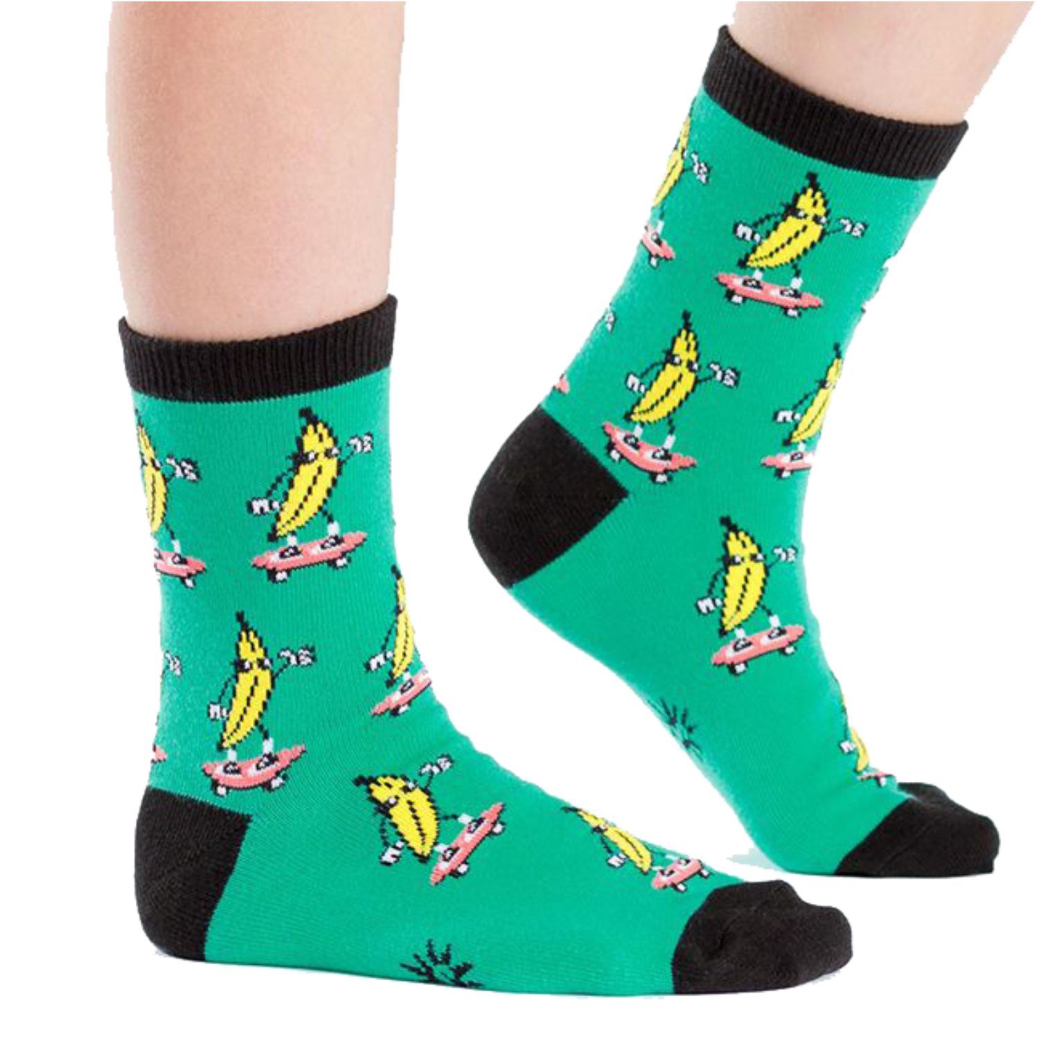 Youth Below the calf knitted crew socks, 168 or 200 needle