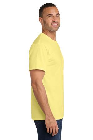 Port & Co Core Cotton Pocket Tee. PC54P 108
