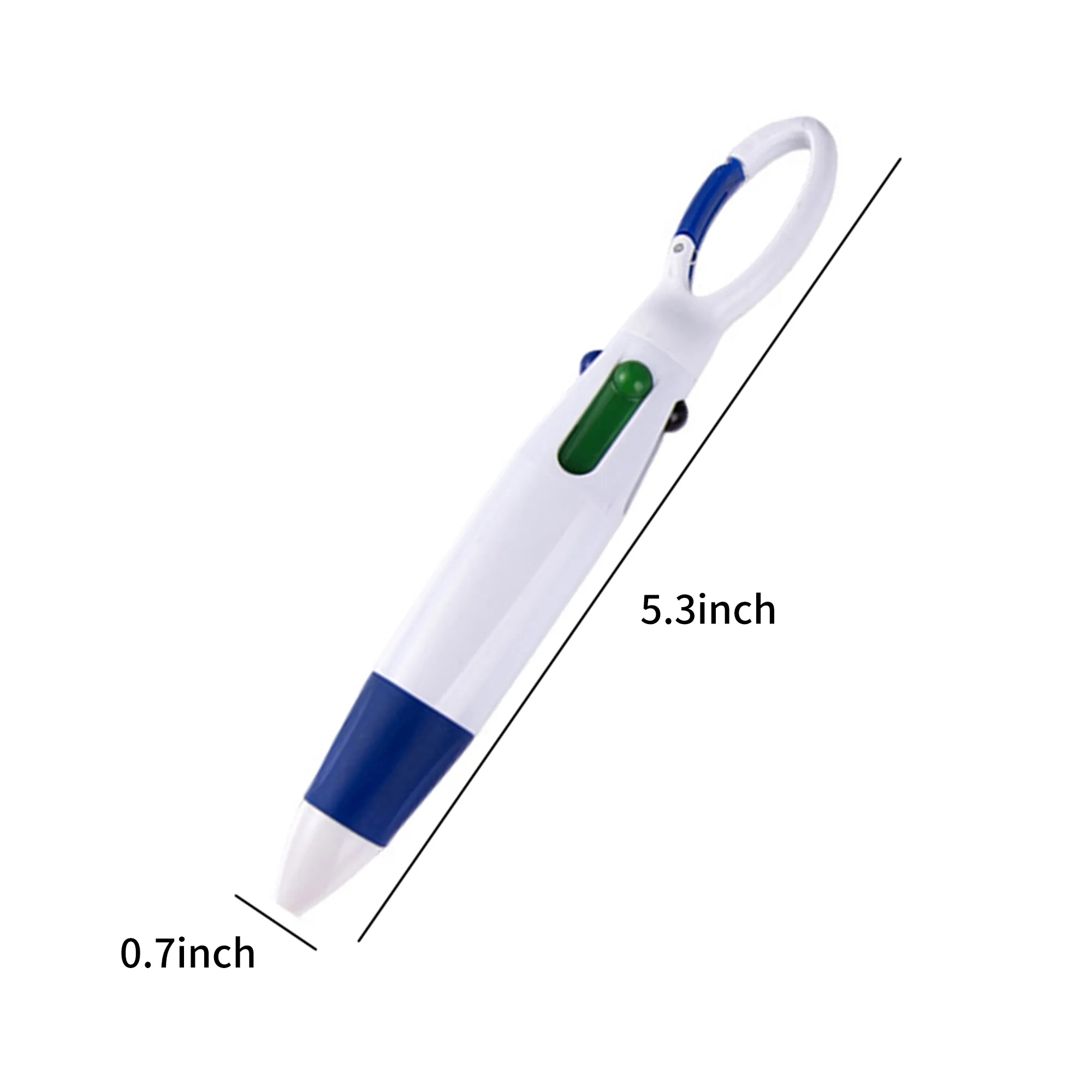 Four Color Retractable Button Pen Plastic 4