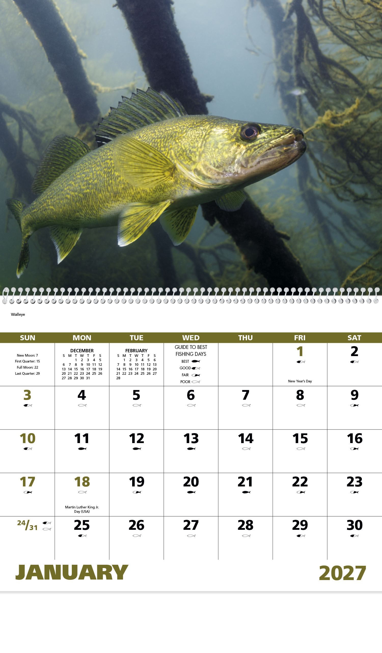 Good Value™ Fishing - Spiral Calendar 57