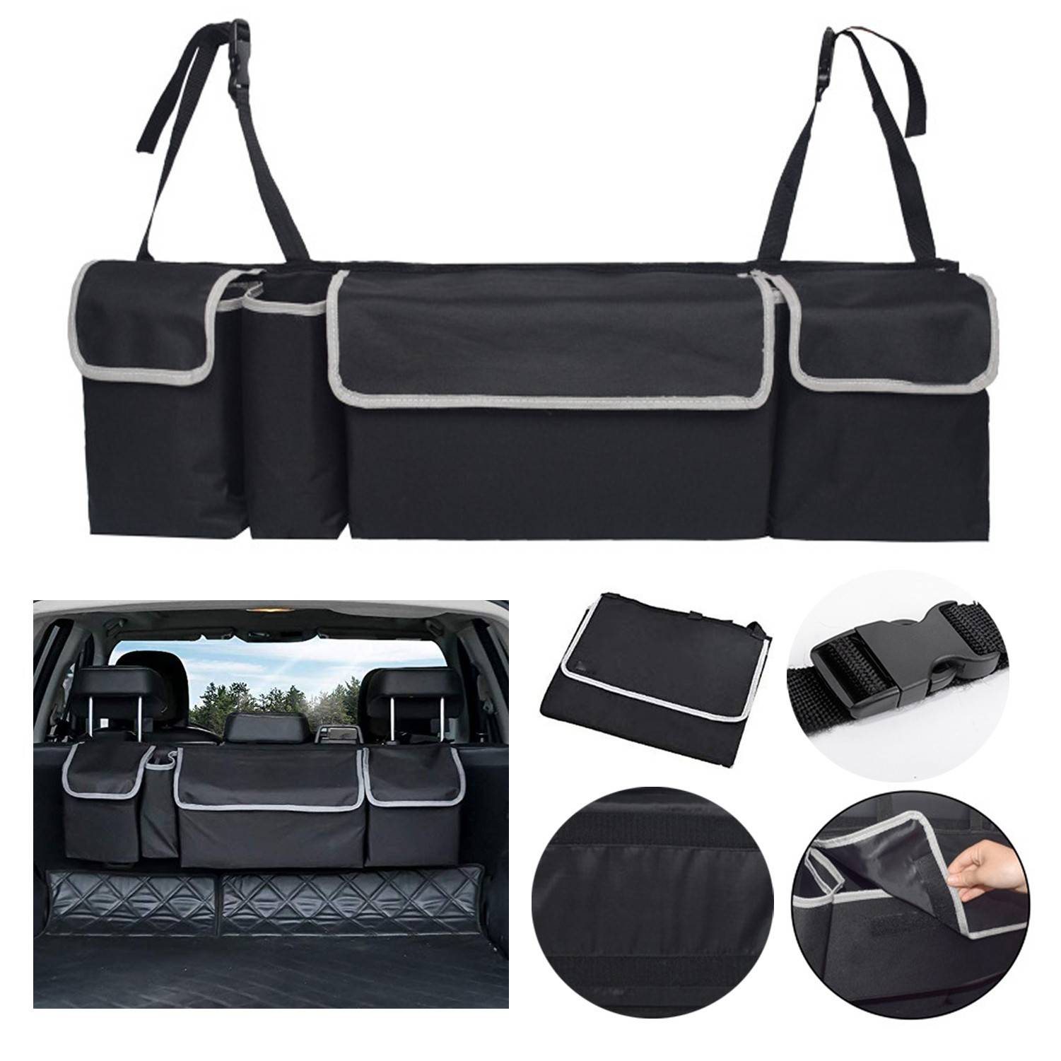 Car Back Seat Multi Pocket Compartment Organizer 2