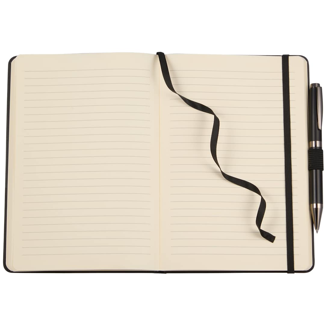 5.5" x 8.5" FSC® Recycled Ribbed Bound Journal 68
