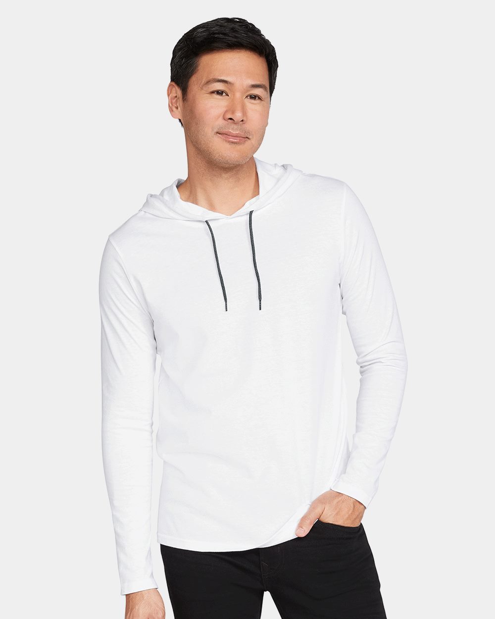 Softstyle Lightweight Hooded Long Sleeve T-Shirt