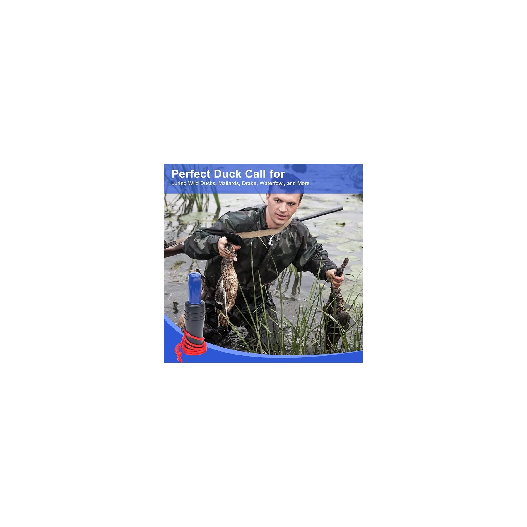 Plastic Duck Call Hunting Whistle 2