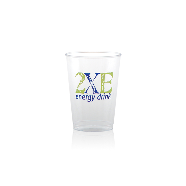 7 oz Hard Plastic Smooth Cup Clear Tradition Print 3