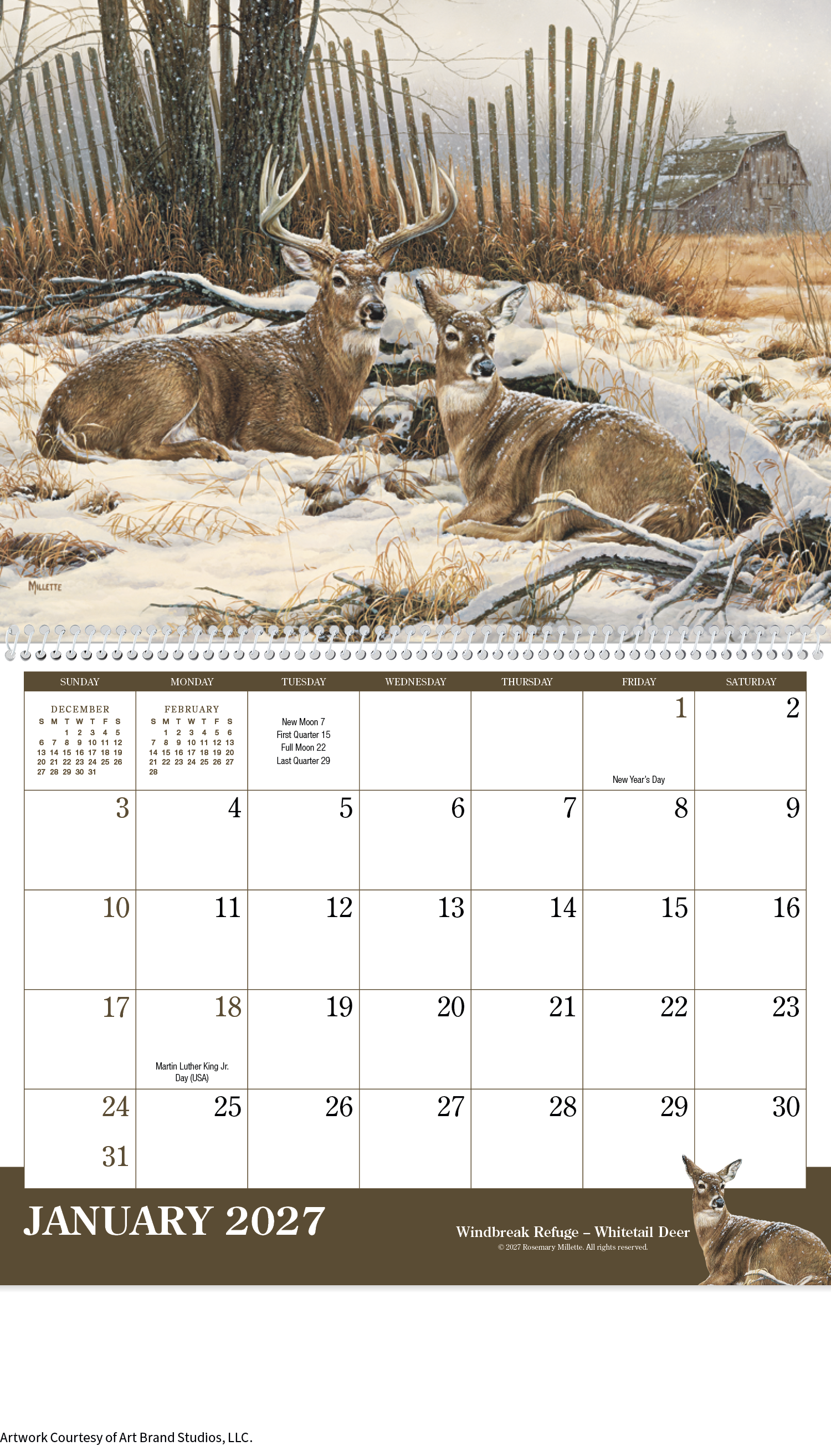 Triumph® Calendars Wildlife Art Calendar 40