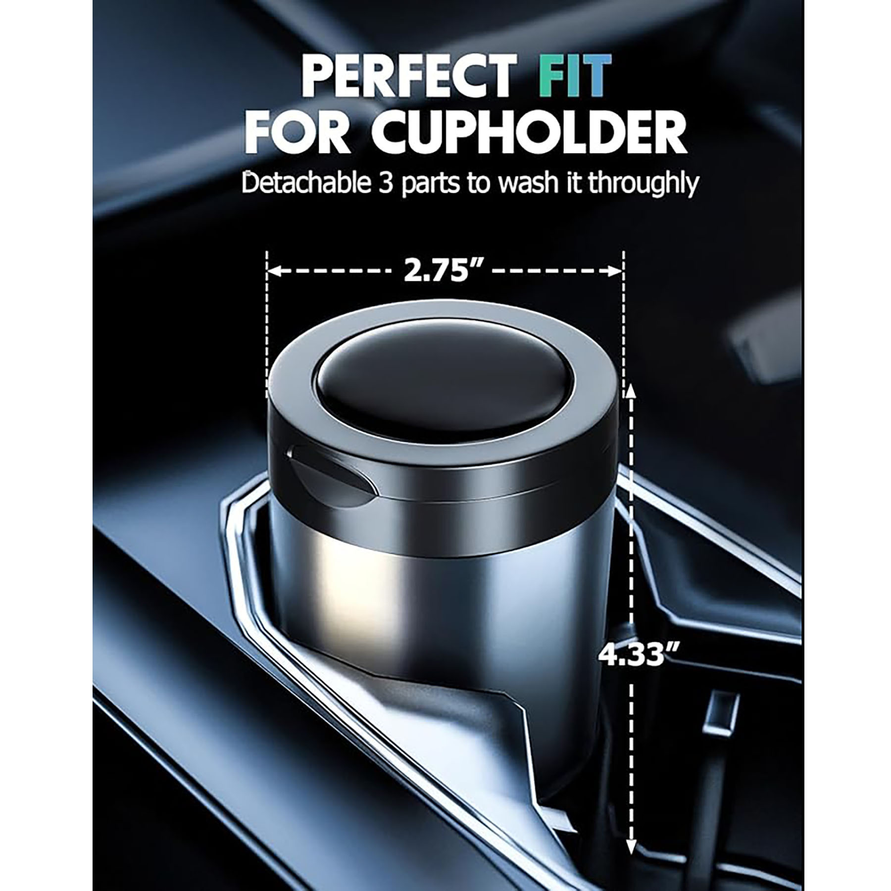 Detachable Aluminum Ashtray 2