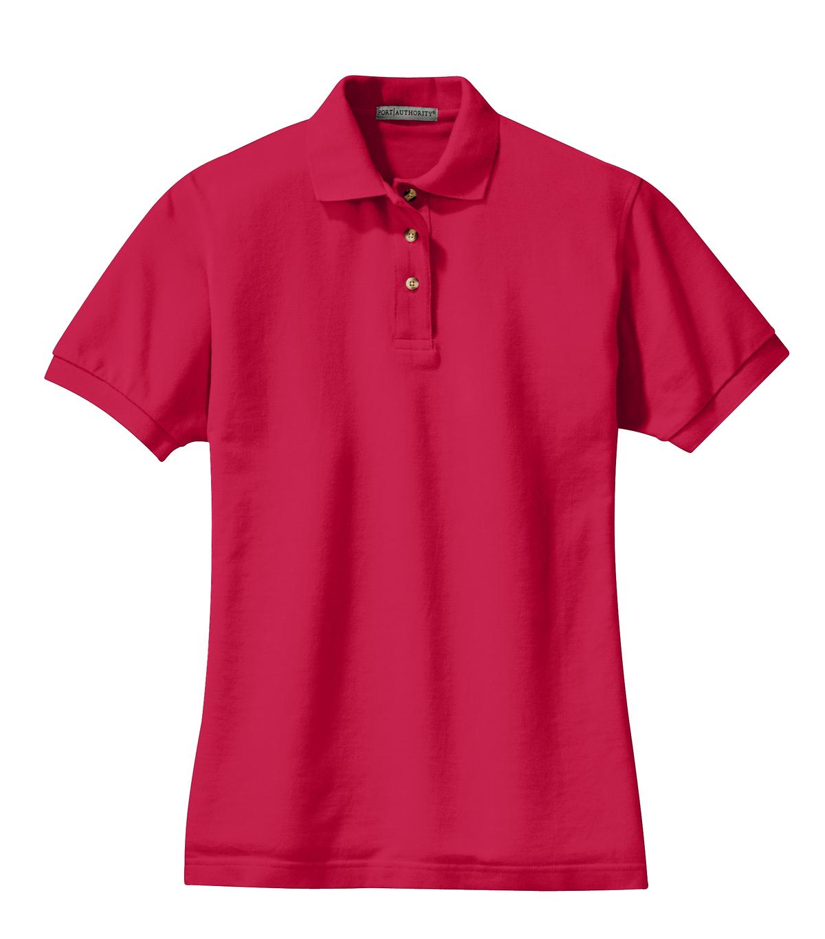 Port Authority Women's Heavyweight Cotton Pique Polo. L420 36