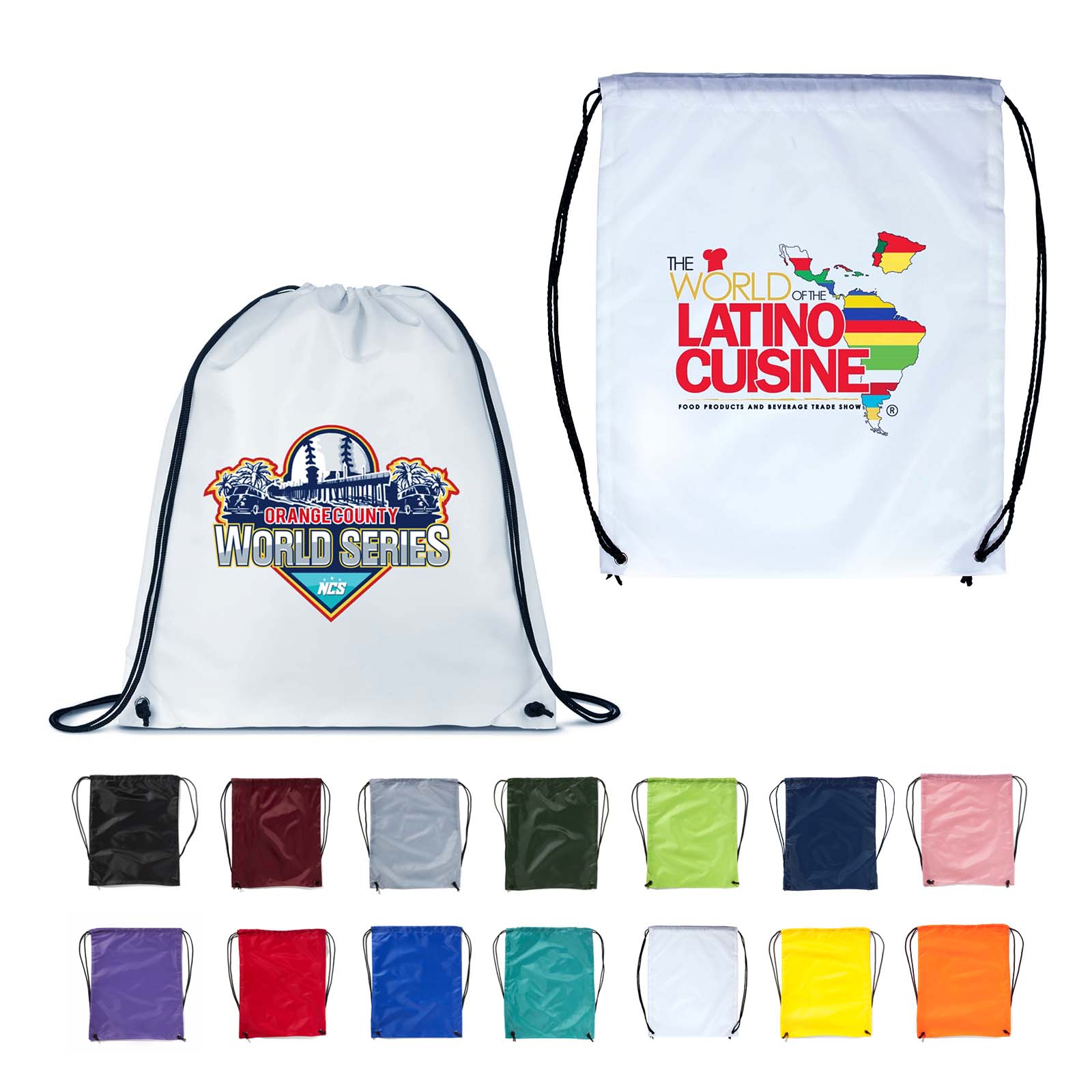 Full Color Drawstring Backpack