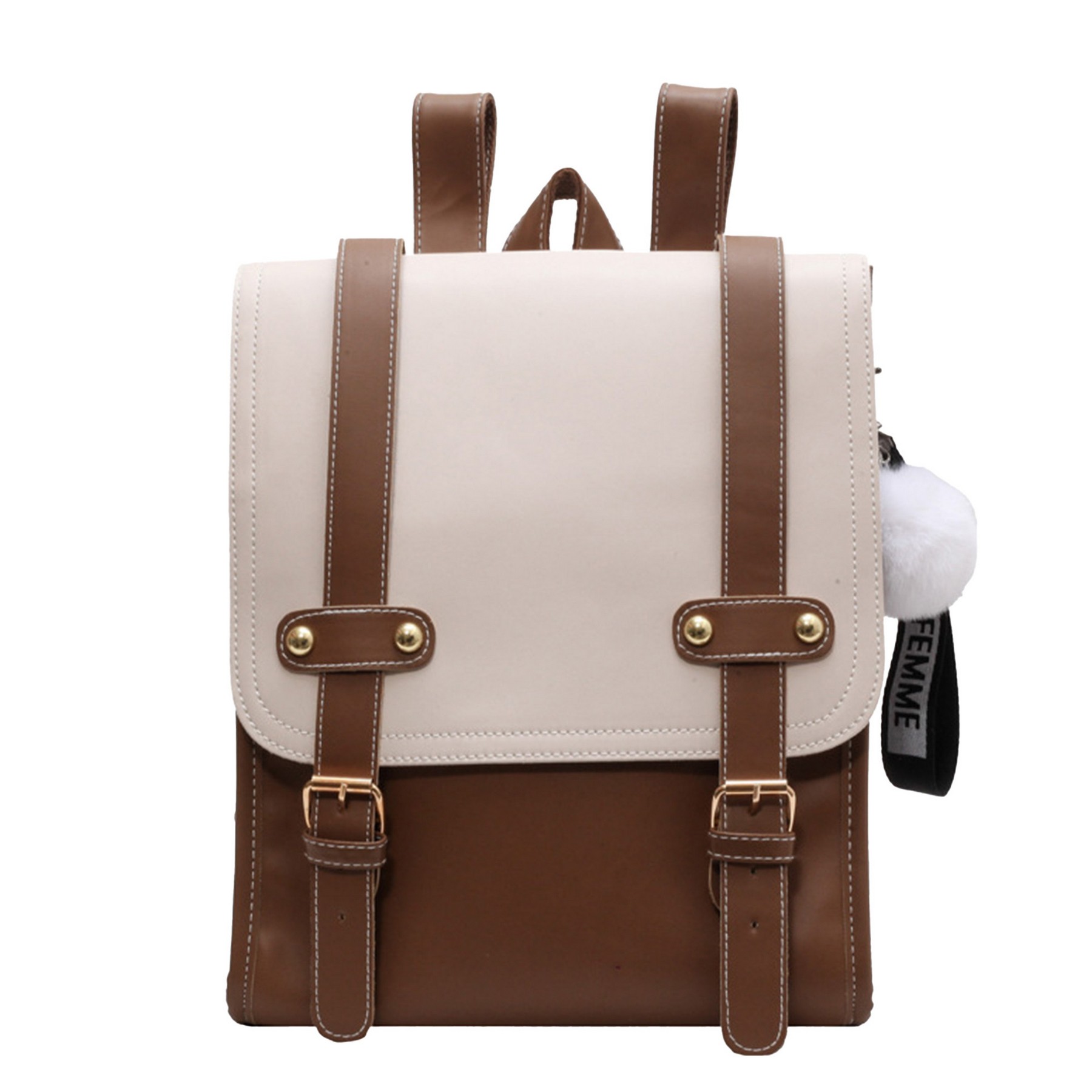 Women PU Leather Backpack 5