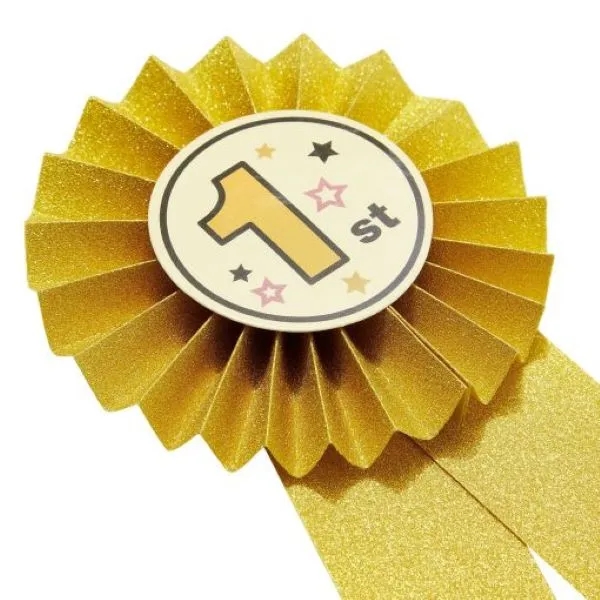 24-Pack 1st 2nd 3rd Place Award Rosette Ribbons 8