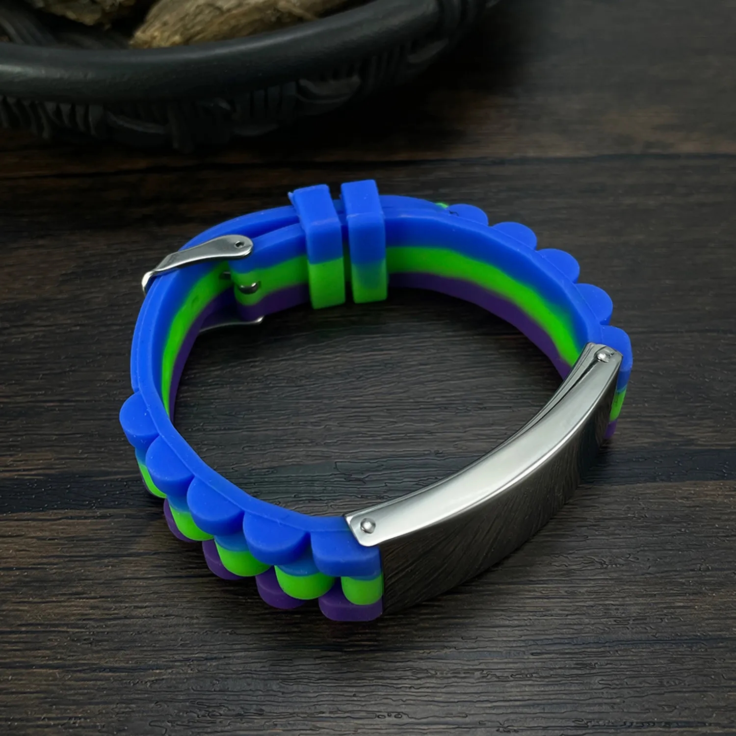 Stainless steel silicone bracelet 6