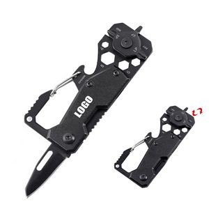 Versatile Multi Screwdriver With Carabiner And Knife 8