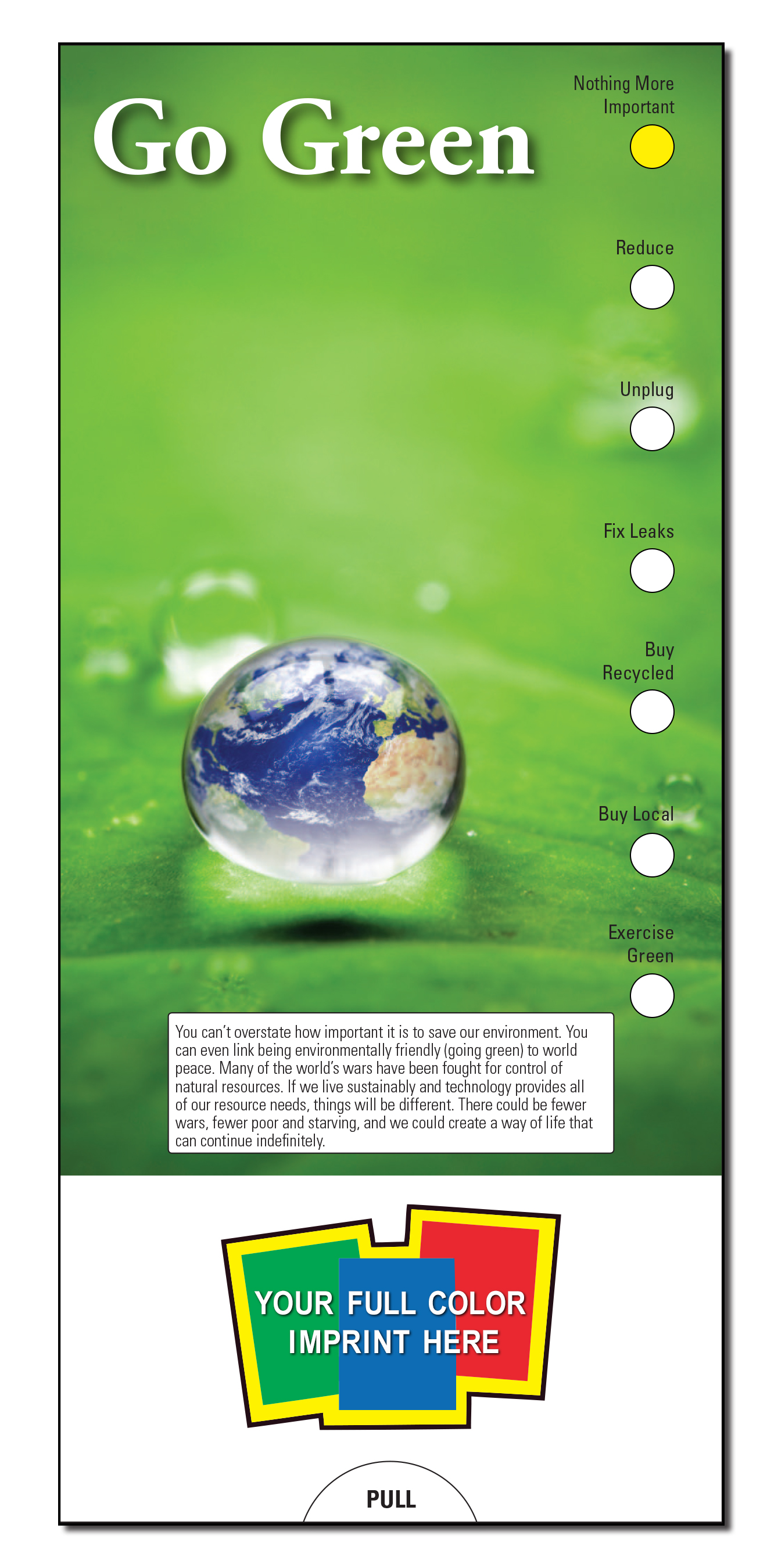 SLIDE CHART - Go Green Slide Chart 2