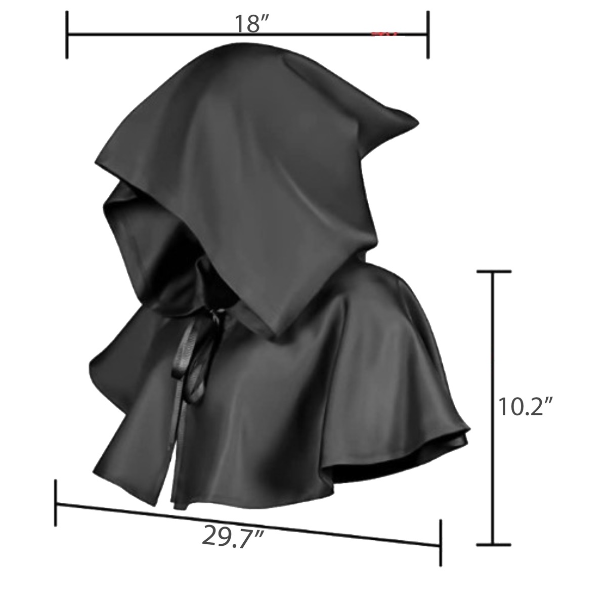 Halloween Grim Reaper Cloak Role Play Cape with Hooded 2