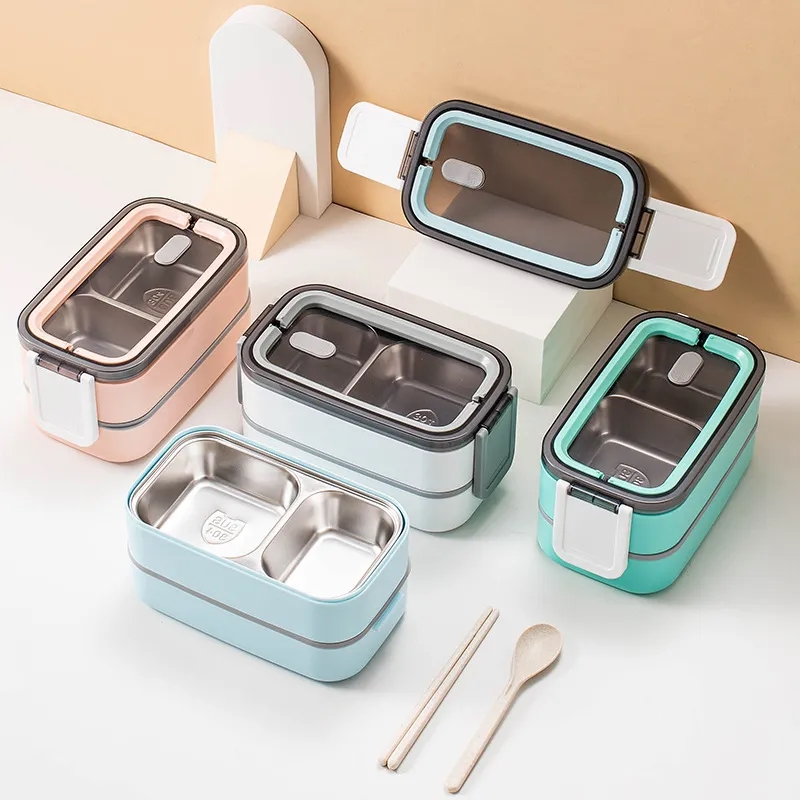 Double Stainless Steel Insulated Bento Box 7