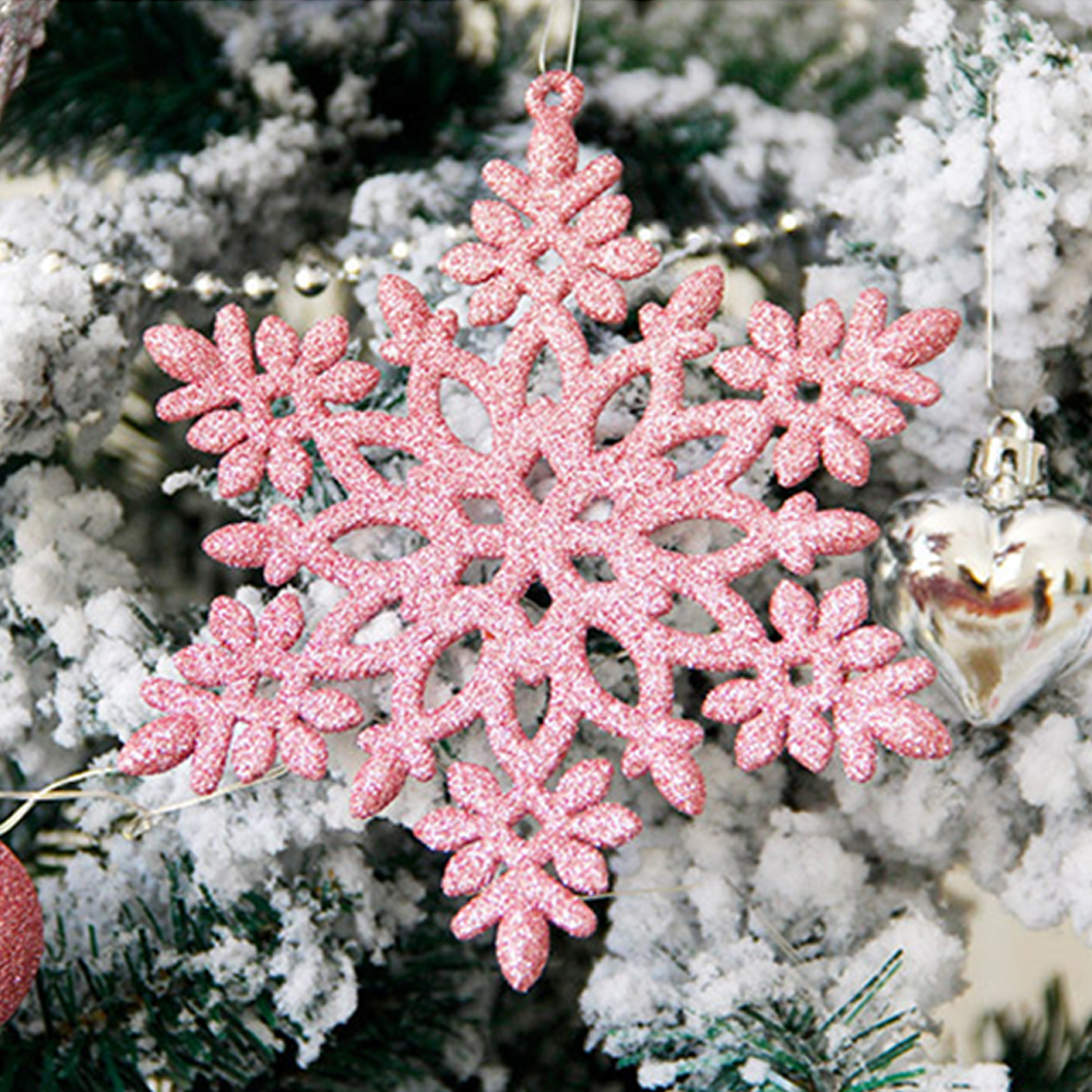 Christmas Tree 50pcs Snowflake Pendant Set 4