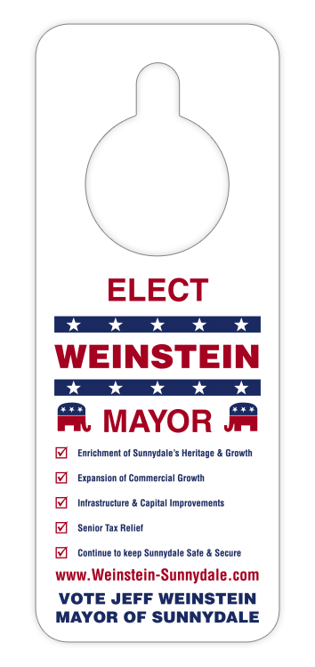 Door Hanger - 3x8 Extra-Thick Laminated - 24 pt. 1