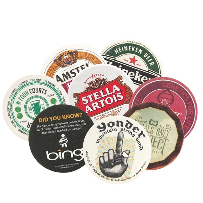 4" Round Pulpboard Coasters 6