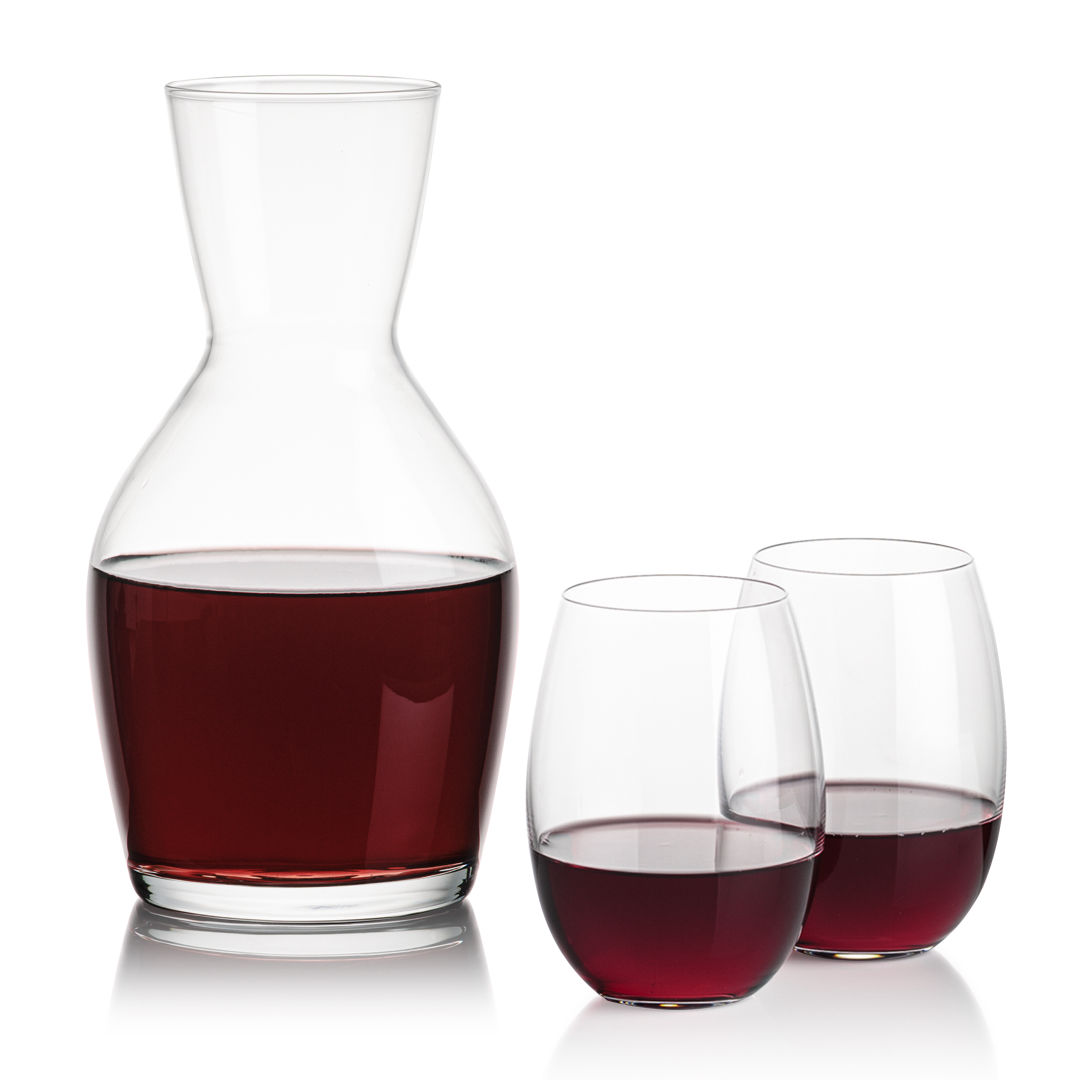 Westwood Carafe & Carlita Stemless 1