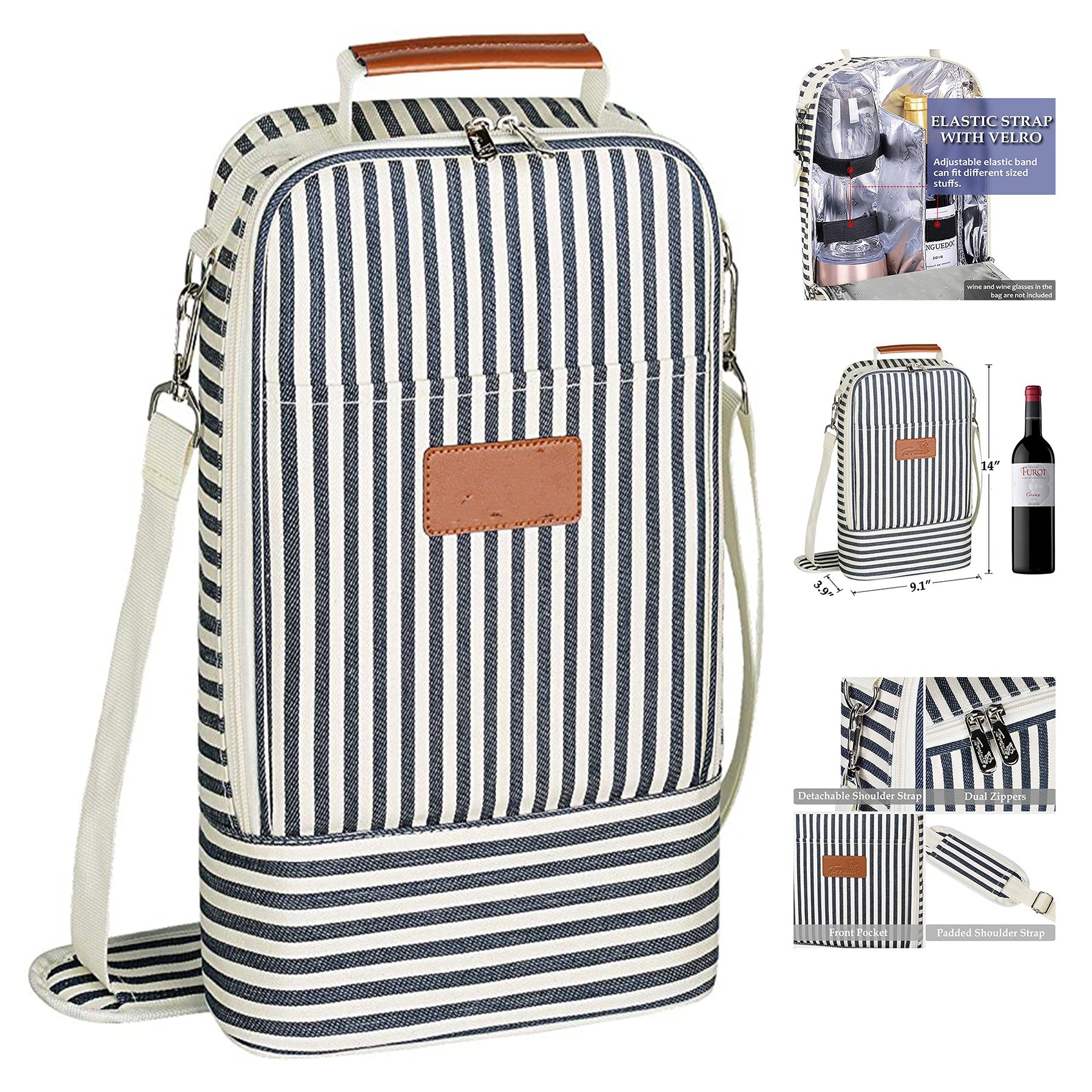 3 Bottle Wine Tote Carrier 2