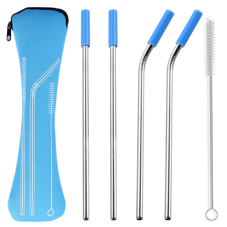 Stainless Steel Straws,Reusable with Cleaning Brush 7