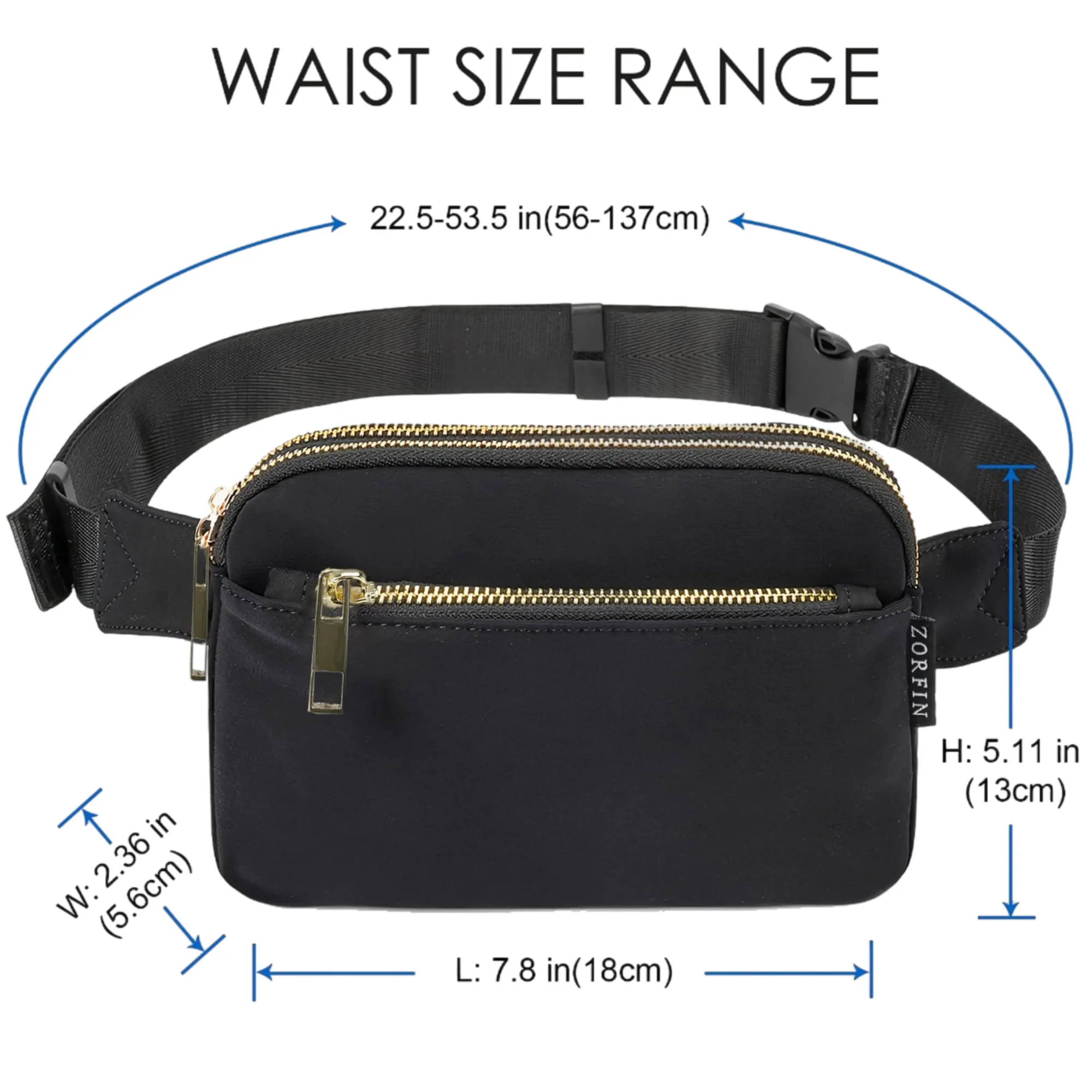 Lightweight Crossbody Fanny Durable Pack 4