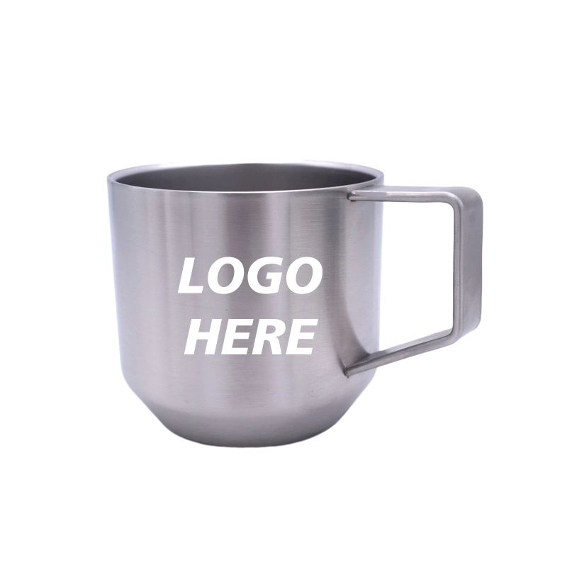 Custom 13 oz Double Walled Stainless Steel Coffee Mugs 2