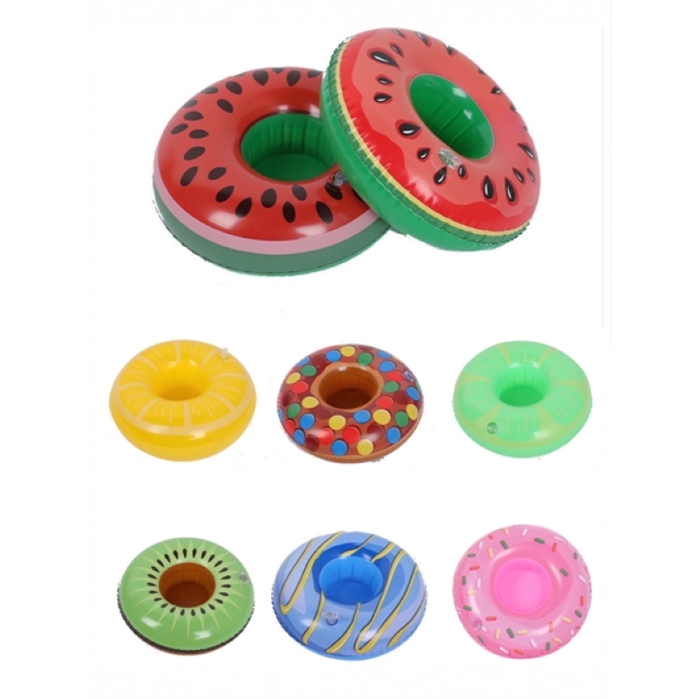 PVC Inflatable Floating Fruit Cup Holder 2