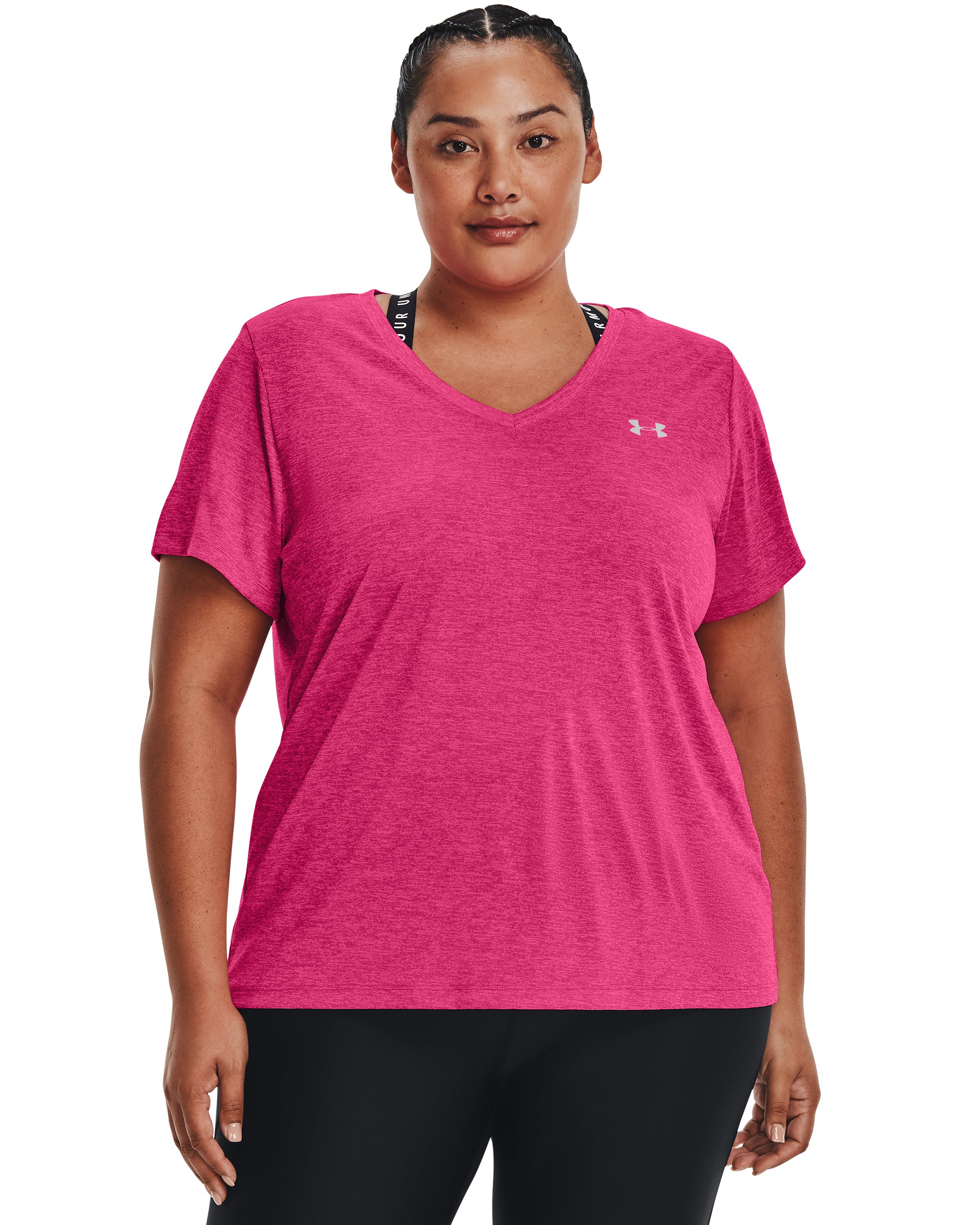 UA Tech Twist Women's V-Neck Short Sleeve 30