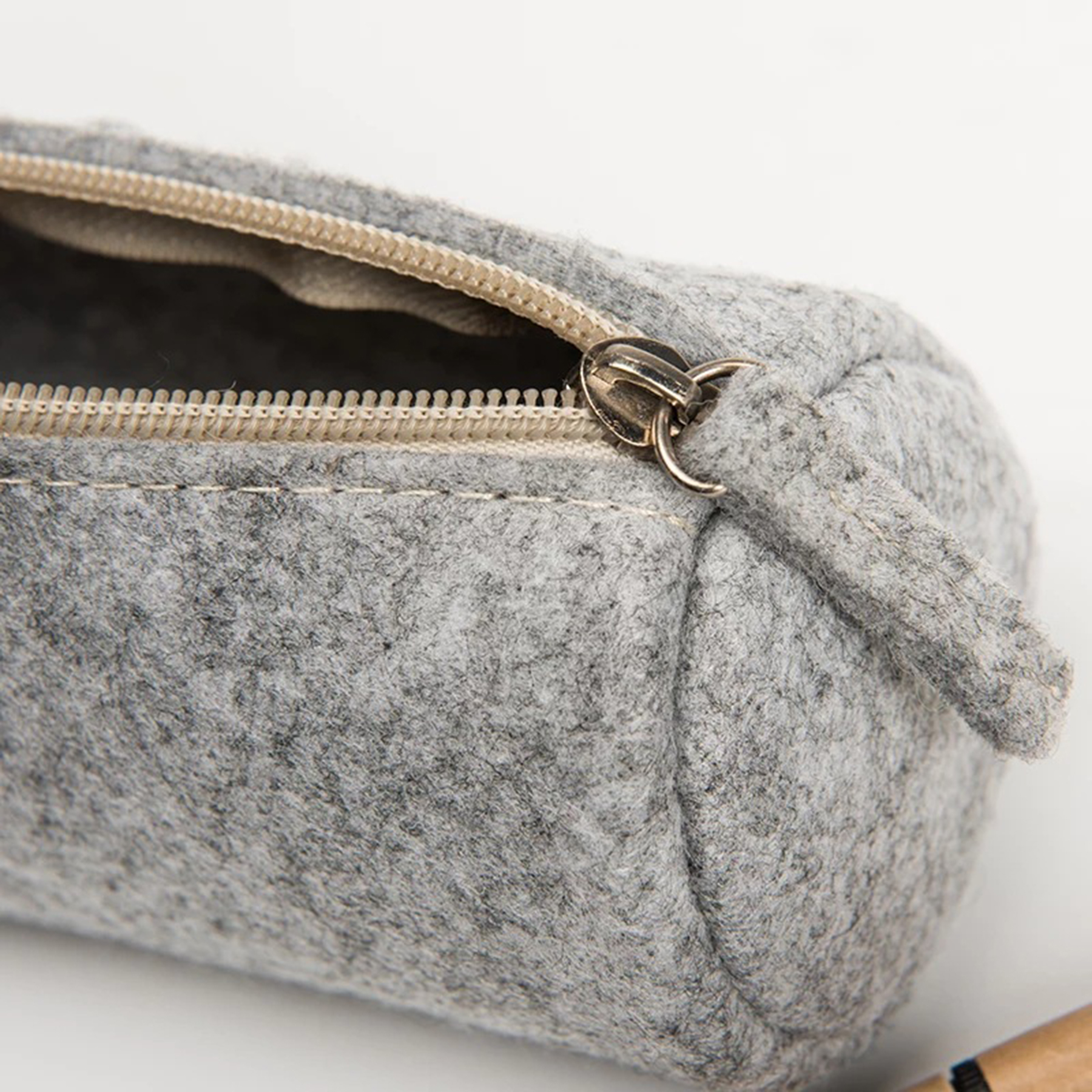 Wool Felt Simple Cosmetic Pen Pencil Bag 2