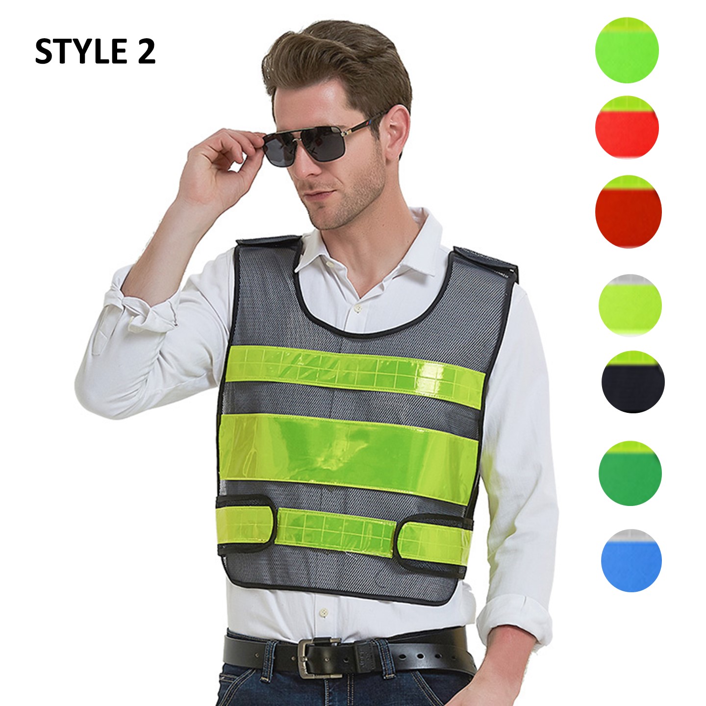 Custom Mesh Reflective Safety Vest 4