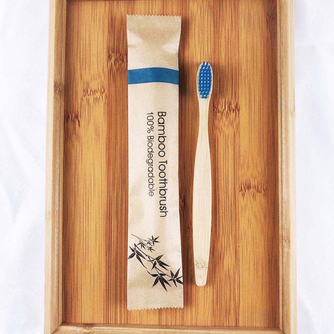 Pure natural bamboo soft bristle toothbrush 5