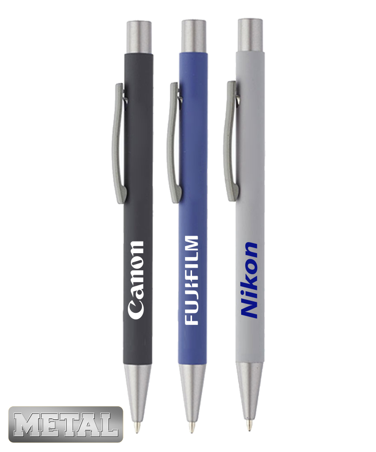 Union Printed -Rubber Coated Metal Pens 3