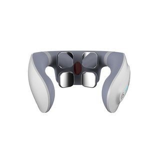 4 Heads Rechargeable Electric Pulse Neck Massager With Magnetic Electrode Pads 16