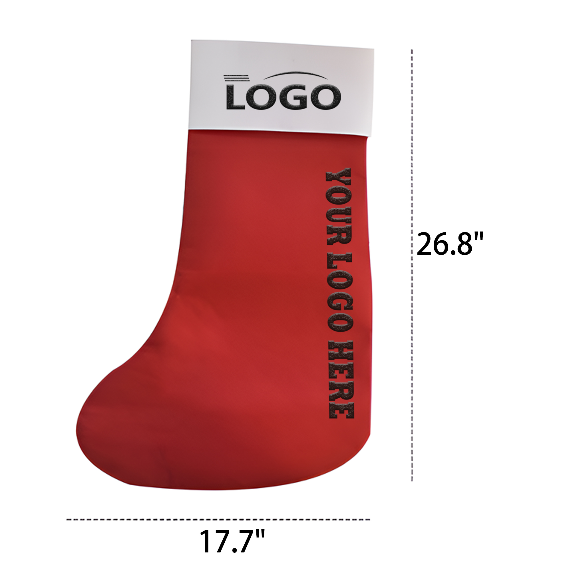 MOQ 50 PCS Decorated Christmas Felt Socks 2