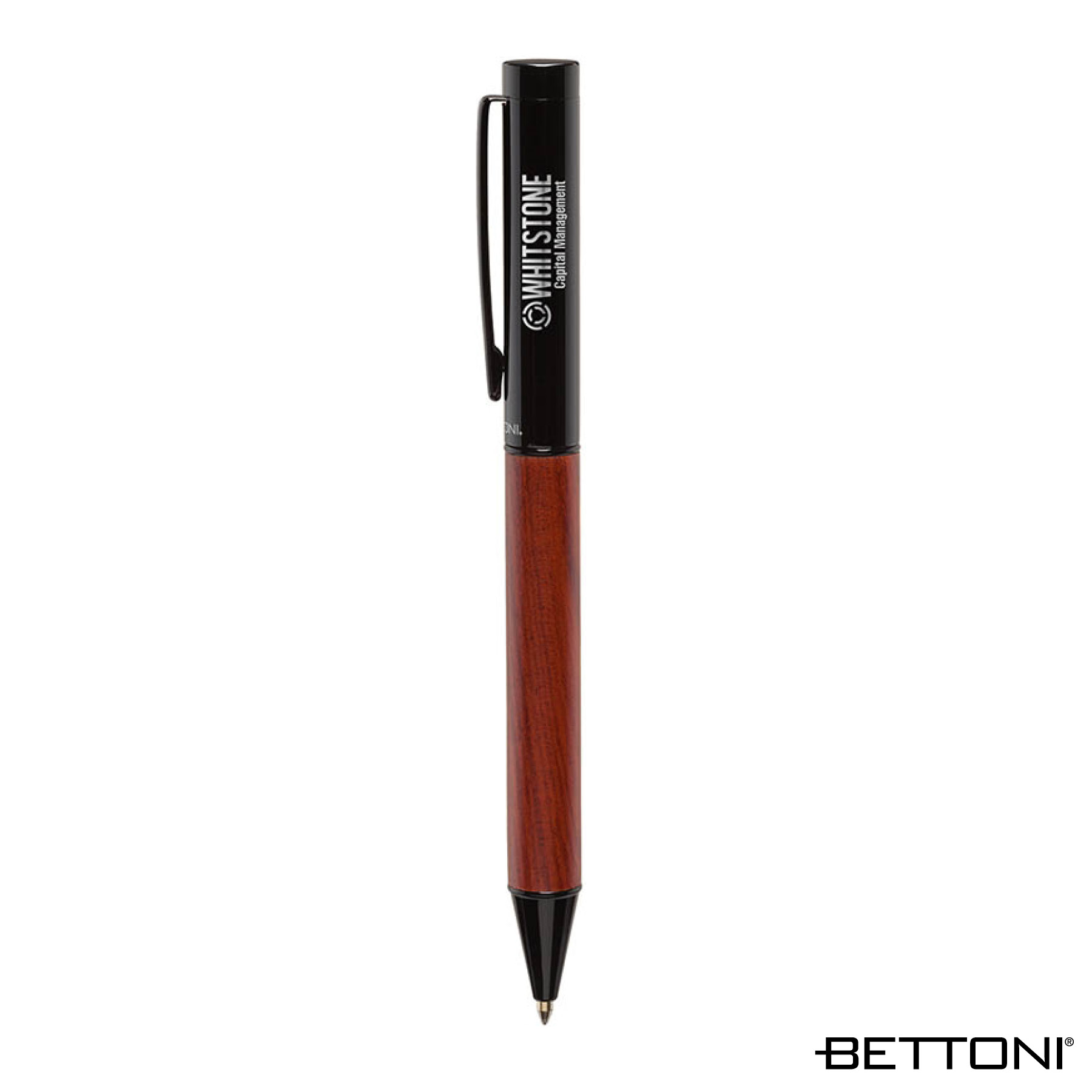 Bettoni®  Alicante Ballpoint Pen w/ Wood Barrel 1