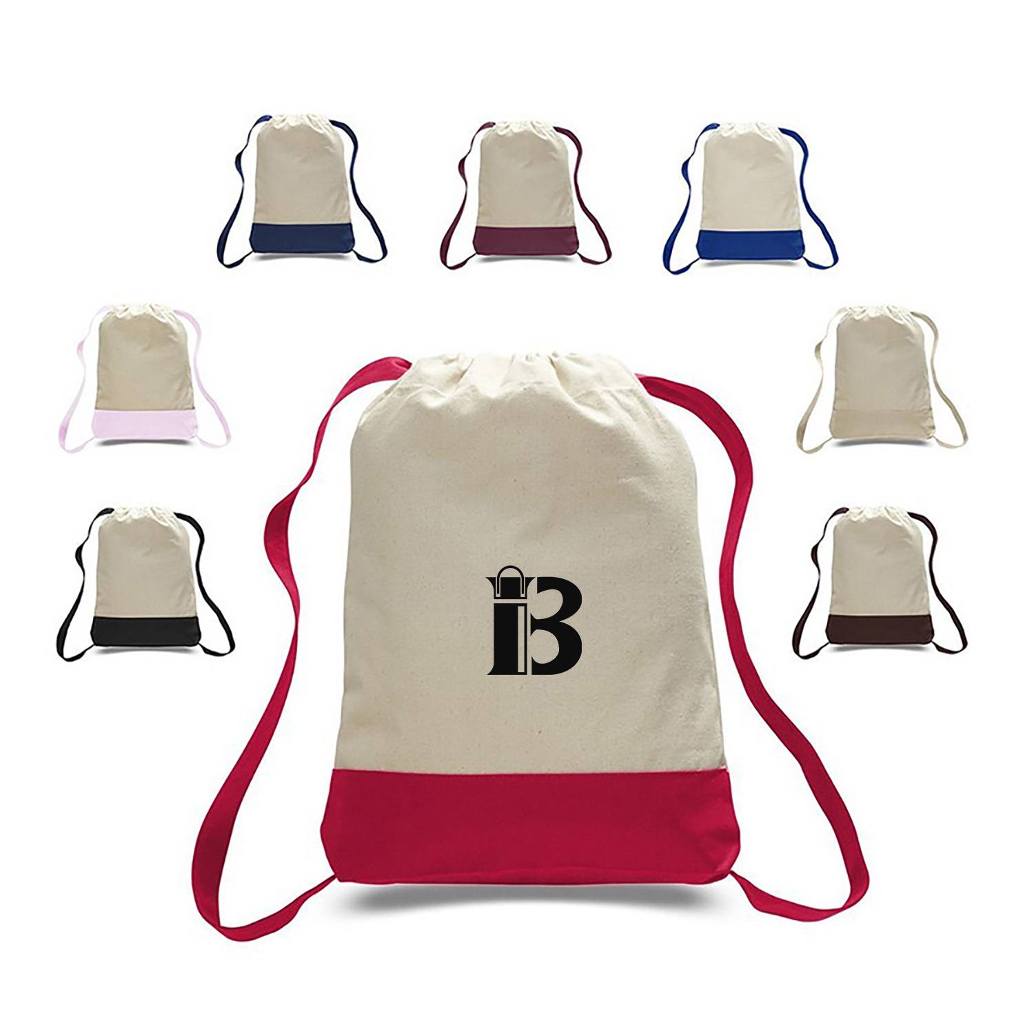 Canvas sports backpack in two colours 4