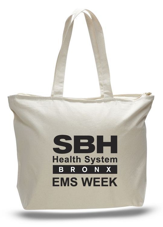 Colored Canvas Zipper Tote Bag w/ Squared Bottom