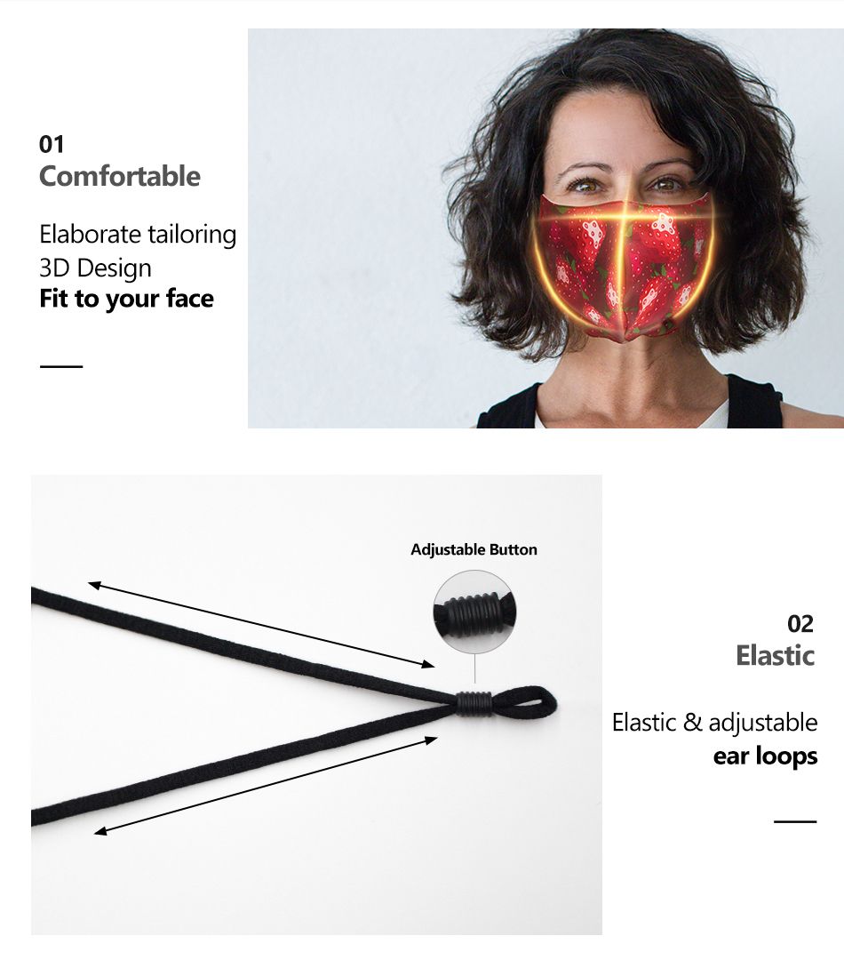 Custom Face Mask - PREMIUM 3-D Sublimation 3