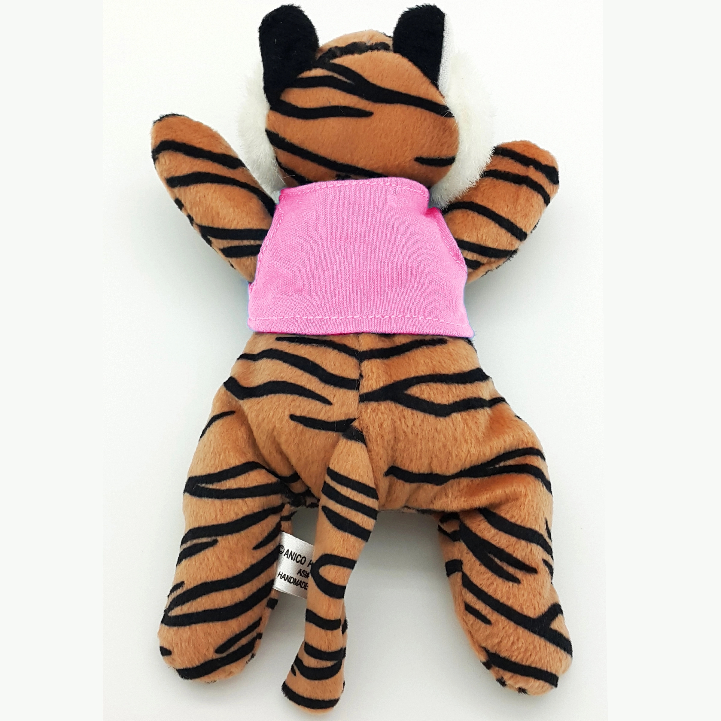 8" Laying Down Beanie Tiger 18