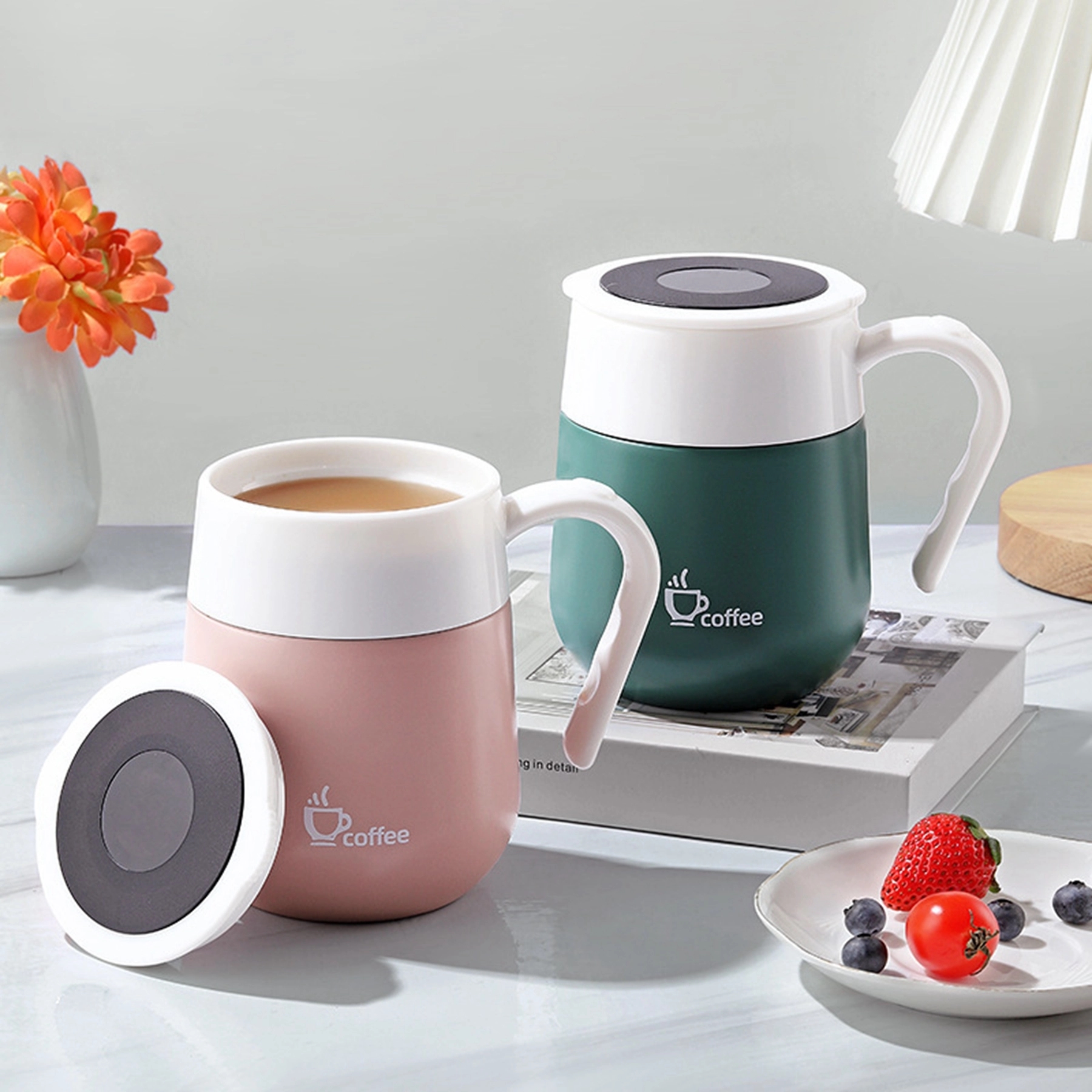 16 Oz. Intelligent Display Temperature Vacuum Coffee Cup 9