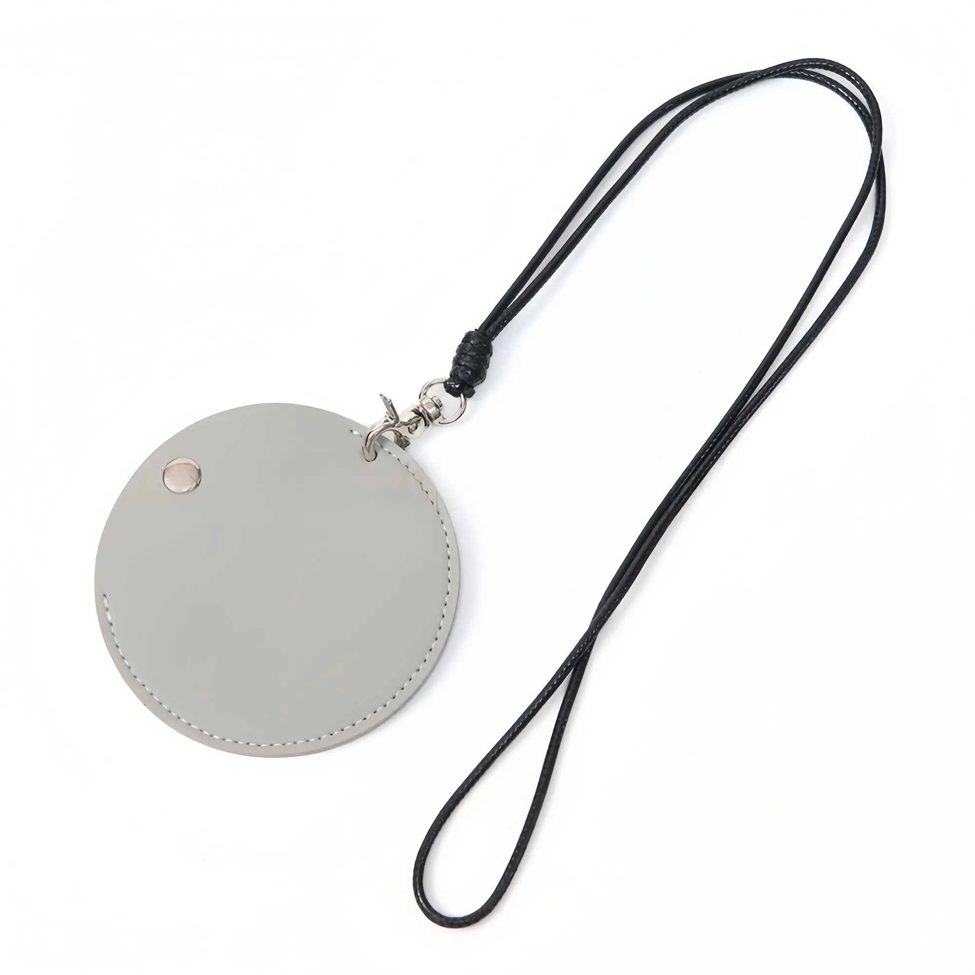 Fashion Mini PU Leather Neck Strap Earphone Pouch 4