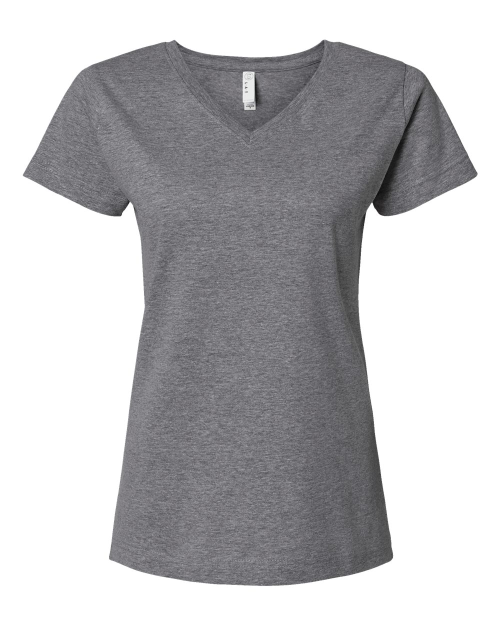 Women's Fine Jersey V-Neck Tee - 3507 6