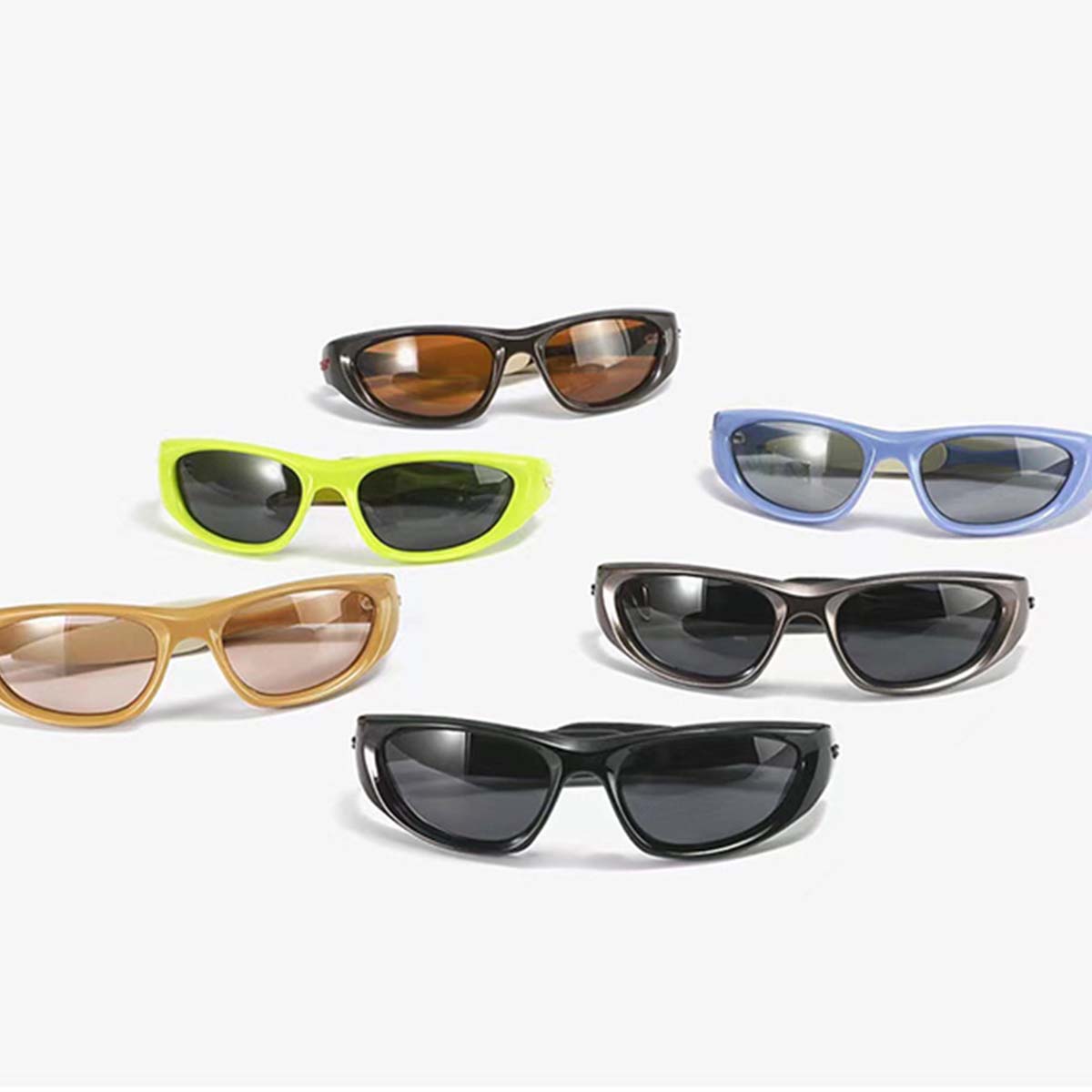 Unisex Trendy Wrap Around Fashion Eyeglasses Sunglasses 2