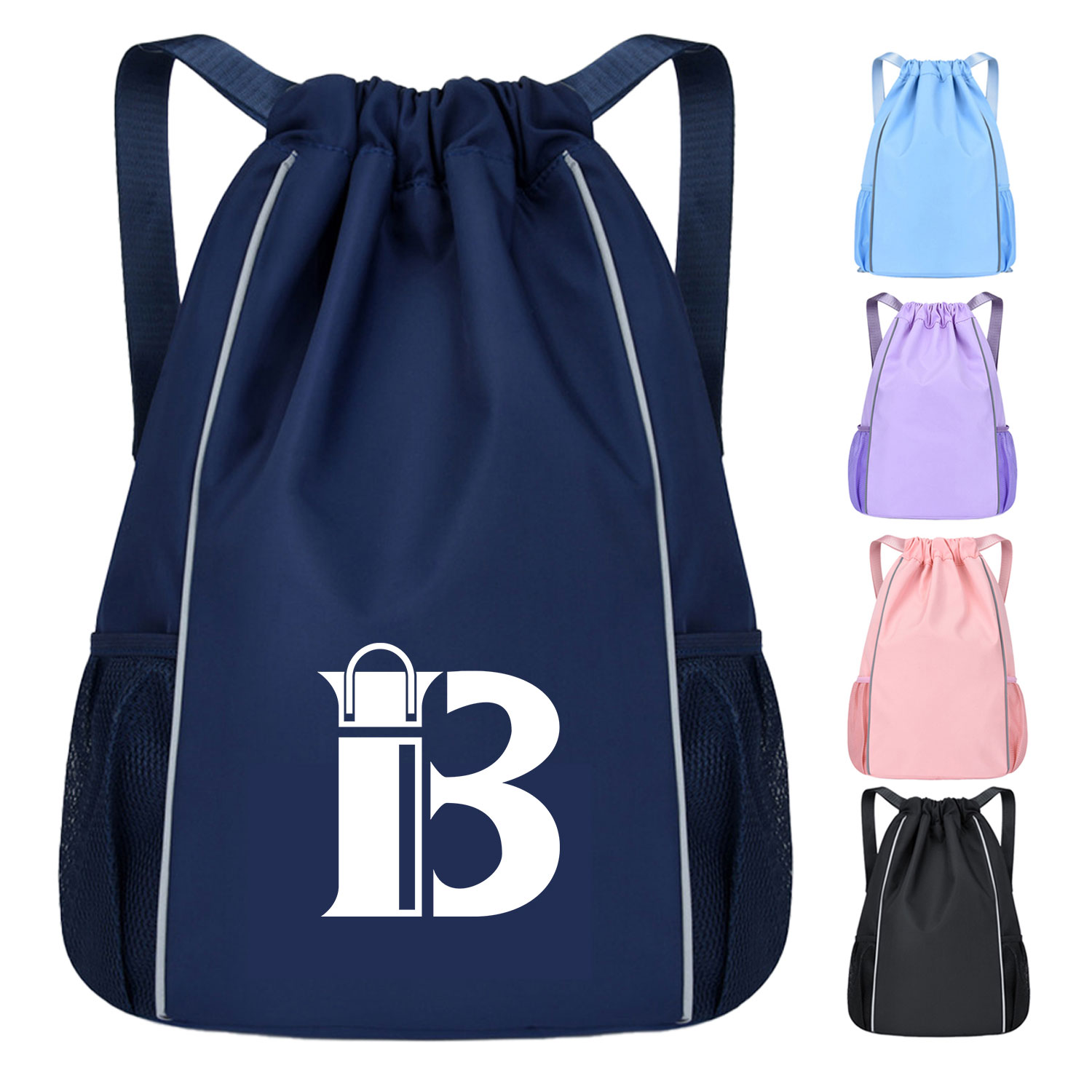 Drawstring Backpack Sports Gym Bag 1