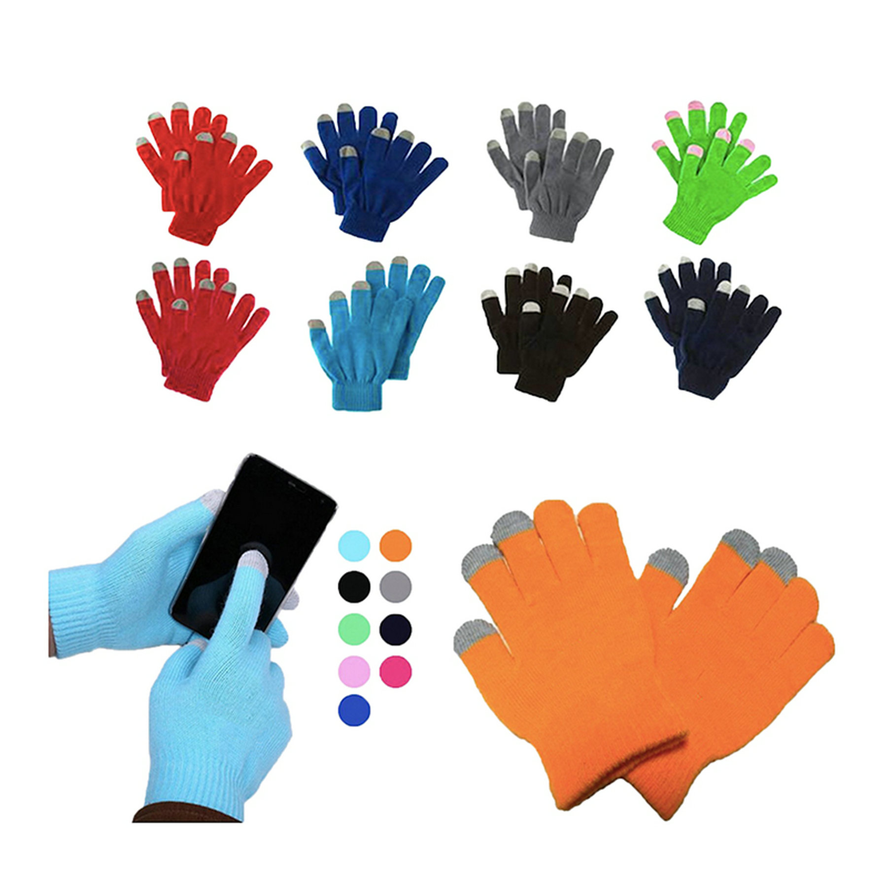Acrylic Winter Touch Screen Gloves 2