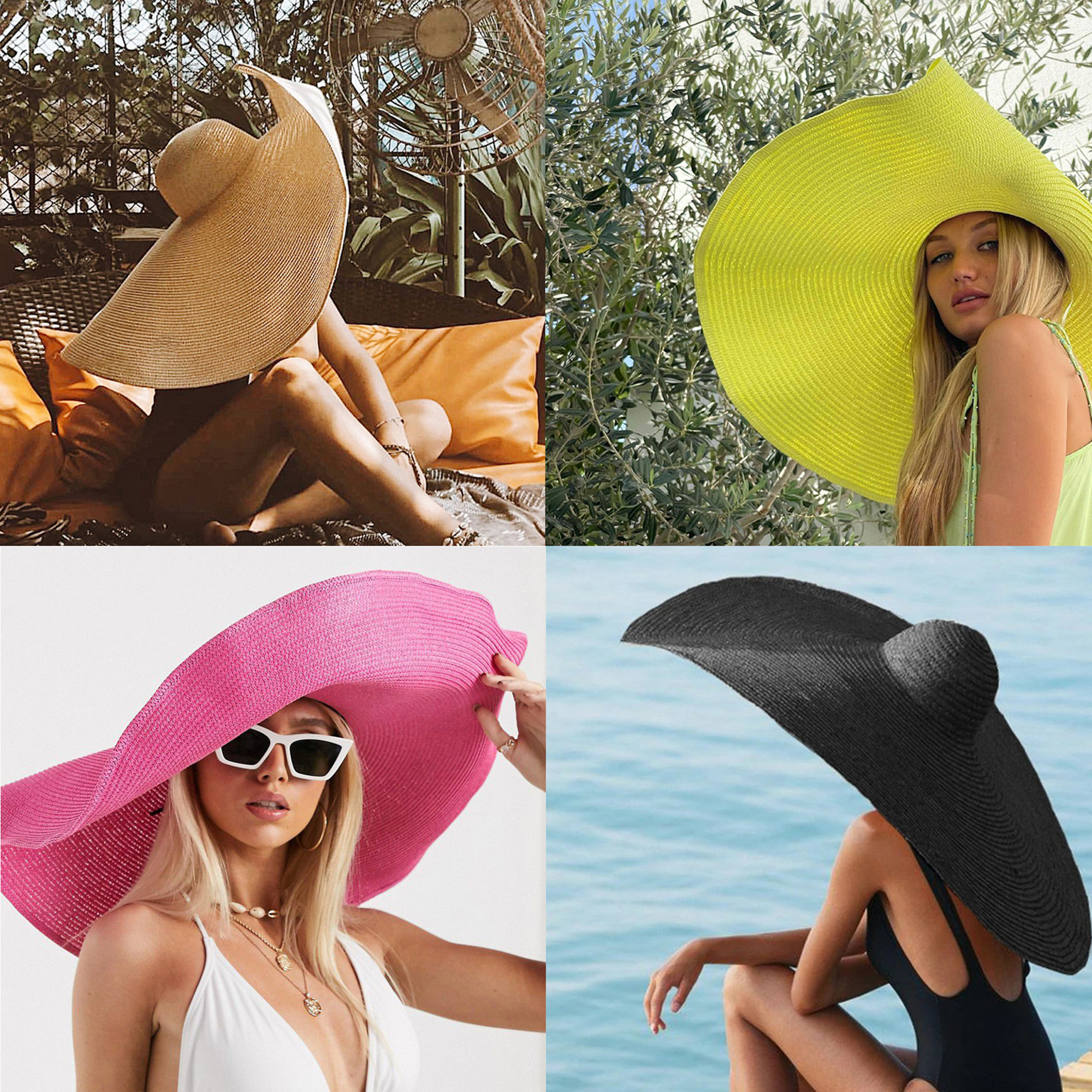 Oversized Beach Straw Hat 2