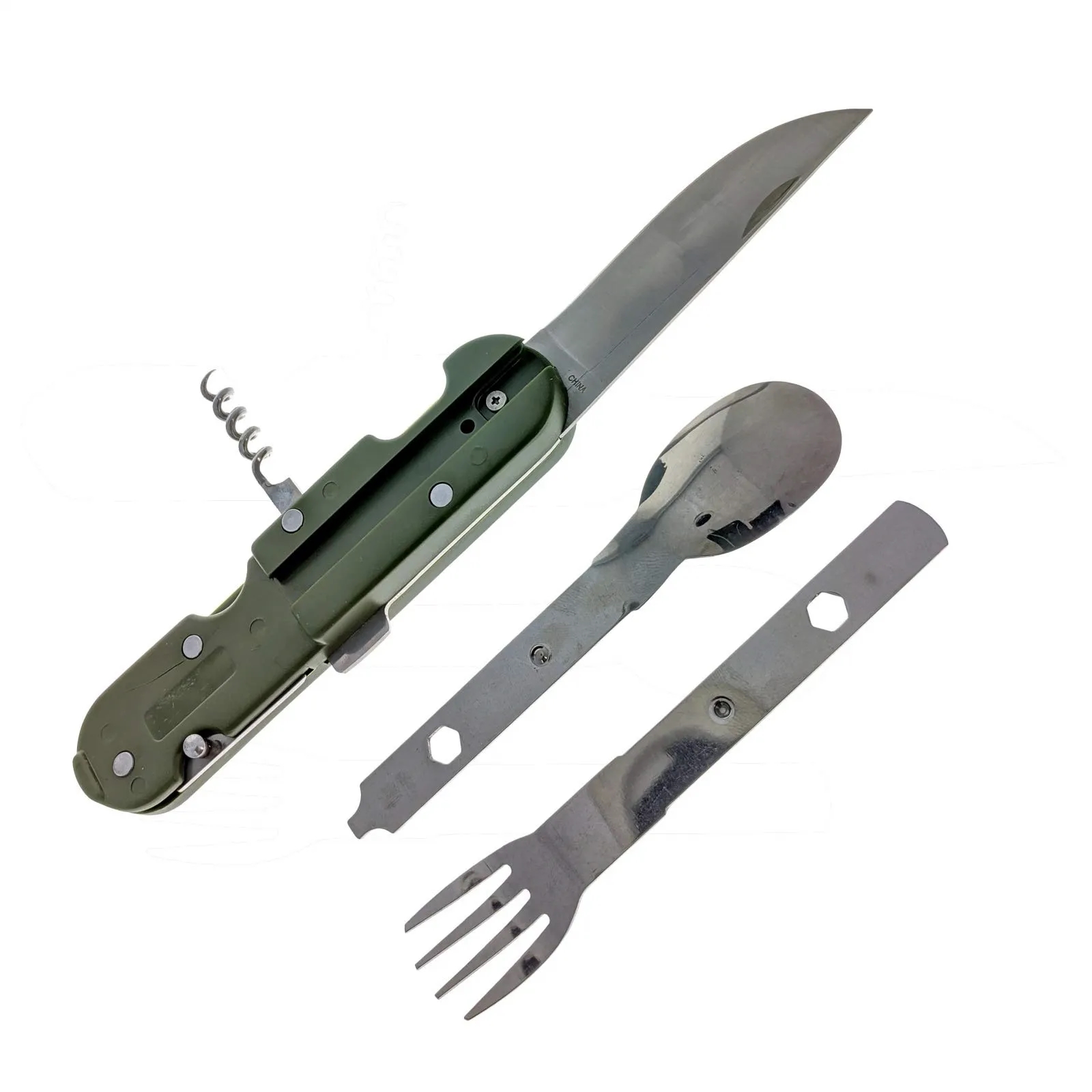 Stainless Steel Pocket Knife Fork Spoon Diner 4
