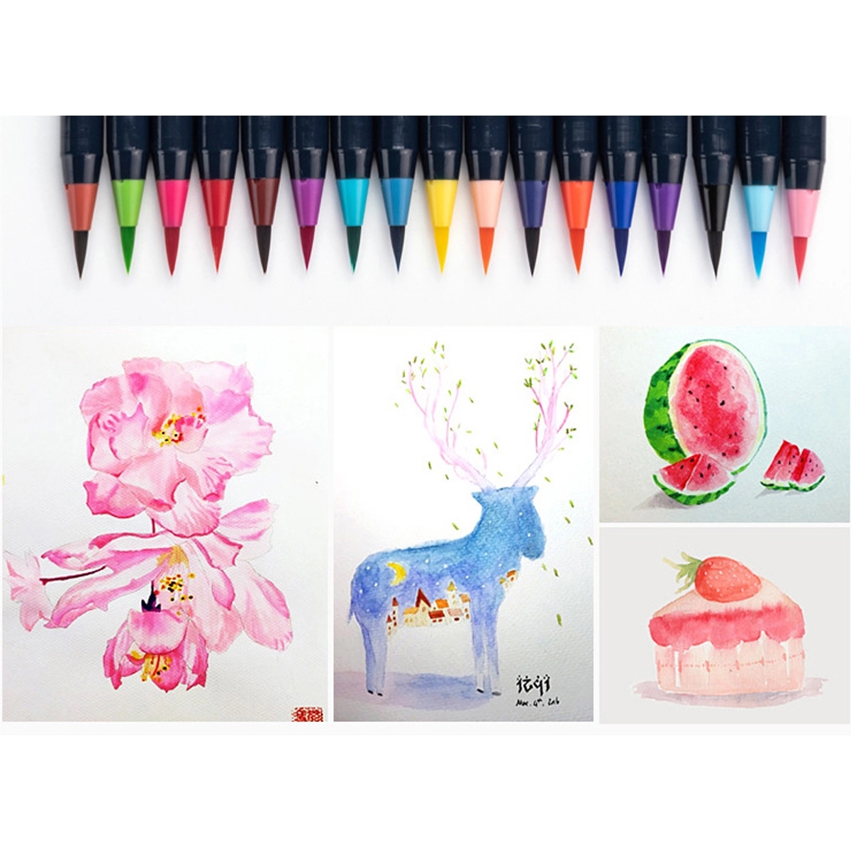Watercolor Brush Pens 20Pcs 3